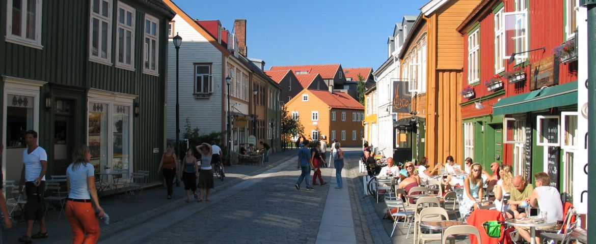 Panorâmica em Trondheim