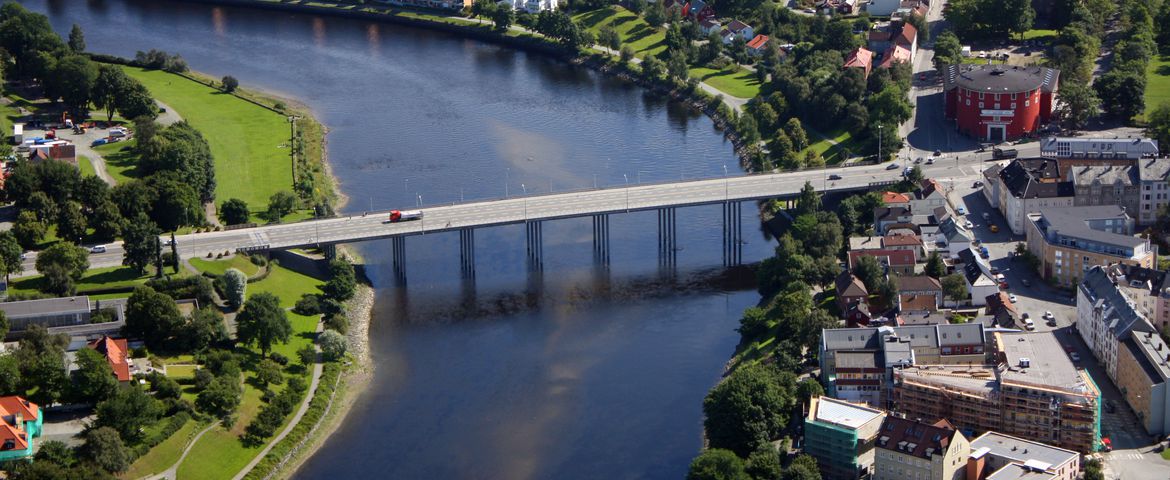 Panorâmica em Trondheim