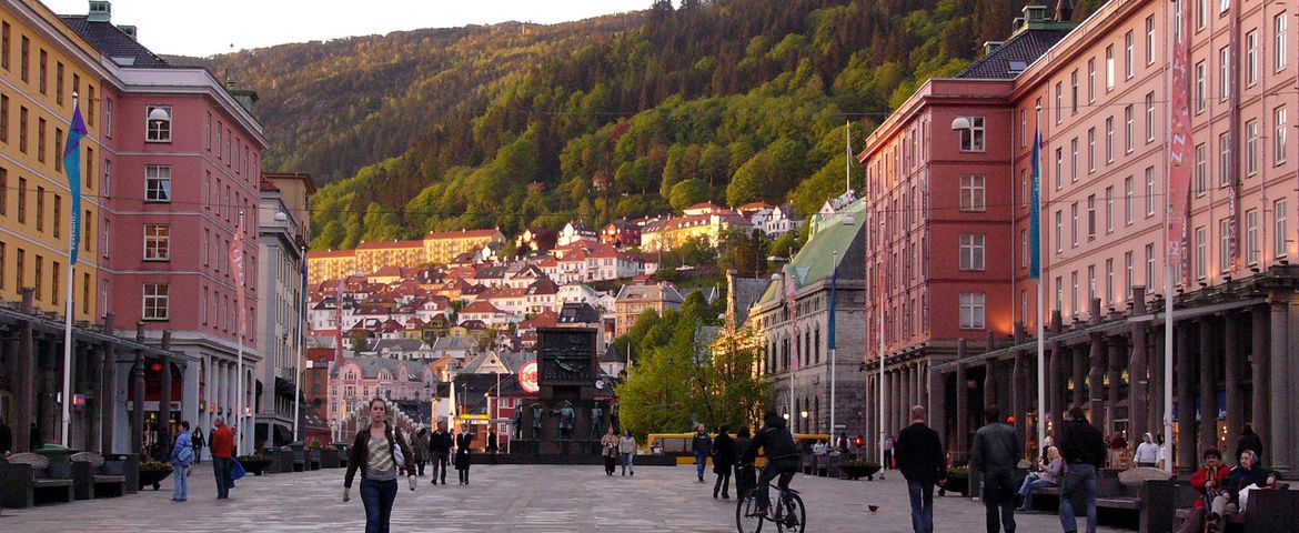 Funicular ao Monte Floyen e passeio no Coração de Bergen, passeio a pé