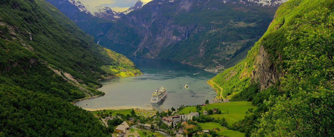 Flydal Gorge, Eagle Bend e vislumbre o Monte Dalsnibba